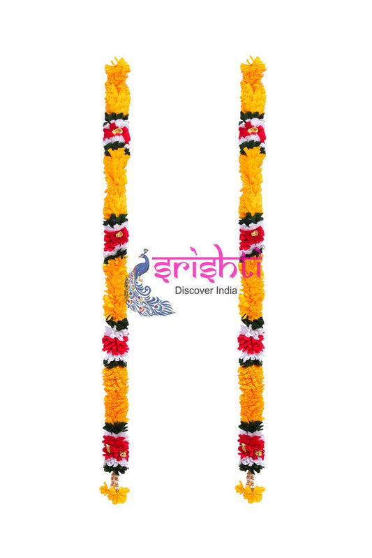 Artificial Door Garland Pair-Yellow