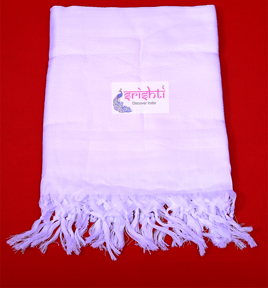 White Premium Cotton/Khadi Towel