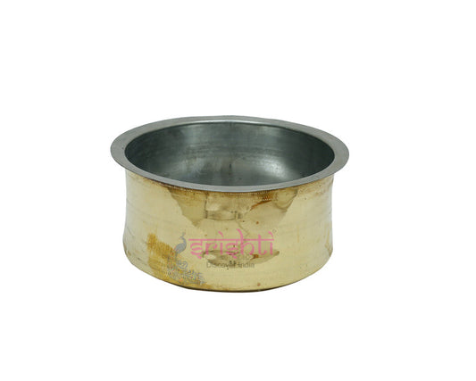 Brass Milk Vessel/ Patila  - 1.5 Litres