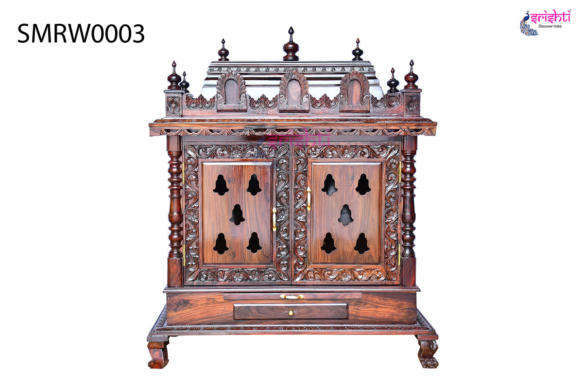 Wooden Pooja Mandir Vishwaroopa Collections-4 Ft-V01