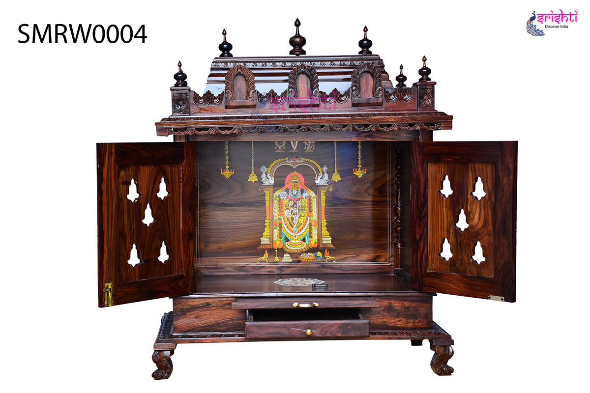 Wooden Pooja Mandir Vishwaroopa Collections-4 Ft-V02