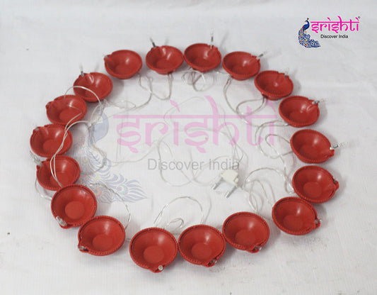Electric Agal Diya-M02 - Connected 18 Diyas