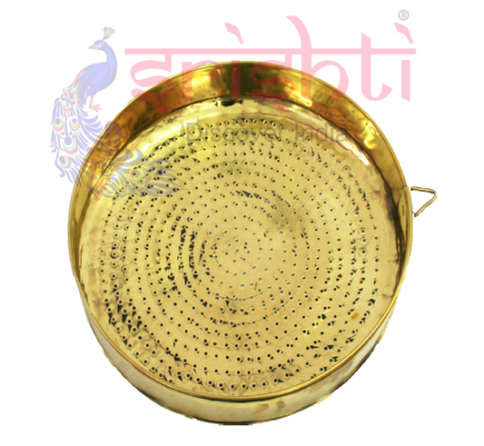 Brass sahassadhra abhiseka plate