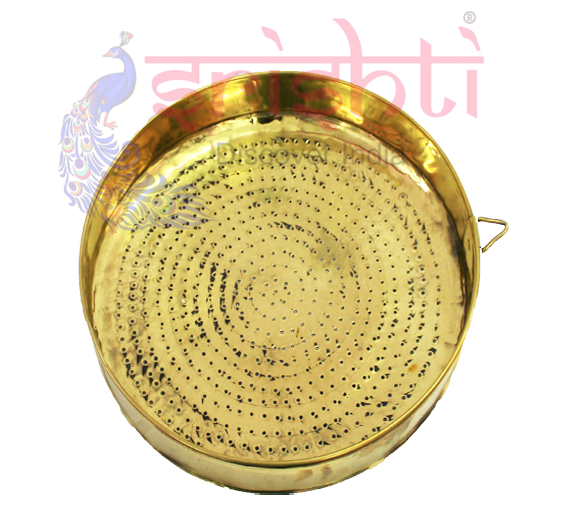 Brass sahassadhra abhiseka plate
